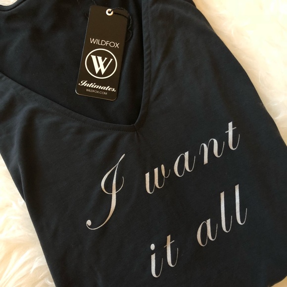WILDFOX “I WANT IT ALL” SLEEP SHIRT - Picture 5 of 7